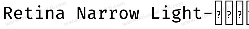 Retina Narrow Light字体转换